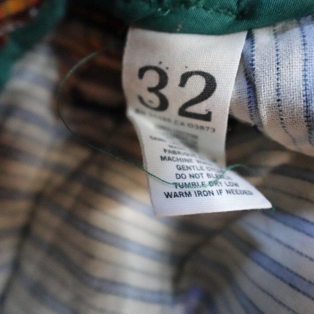 American Eagle Patchwork Shorts 32 Beige Plaid 10… - image 10